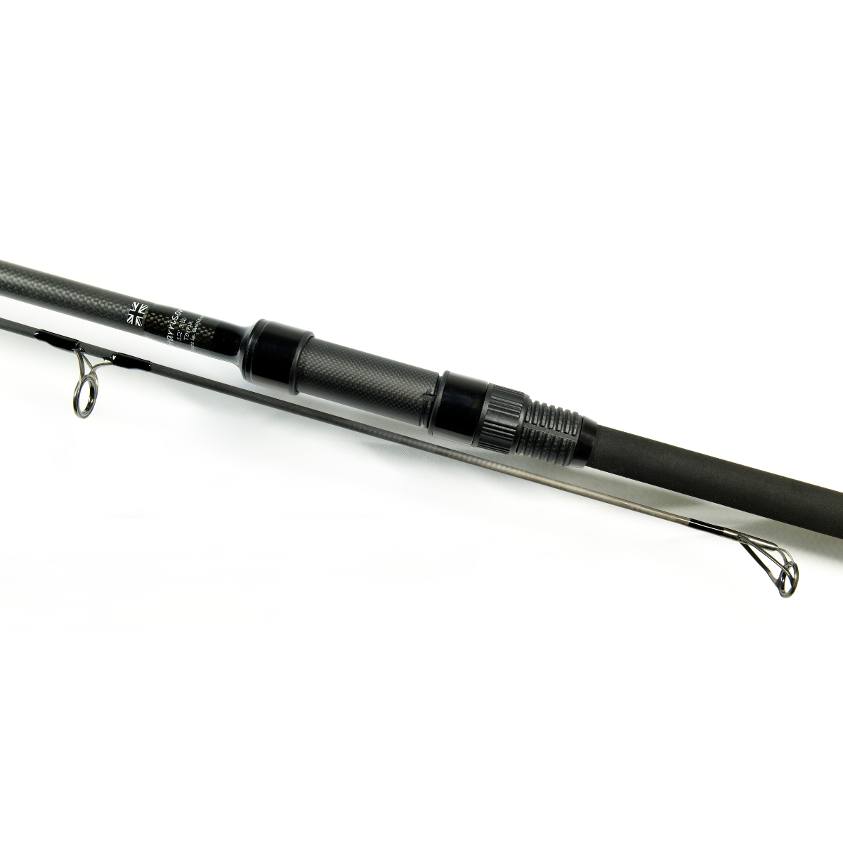Harrison kaprový prut Torrix 12ft 3lb All Black, sedlo 1K Carbon, Fullshrink, očka Kigan ZDZ Gunsmoke 40mm