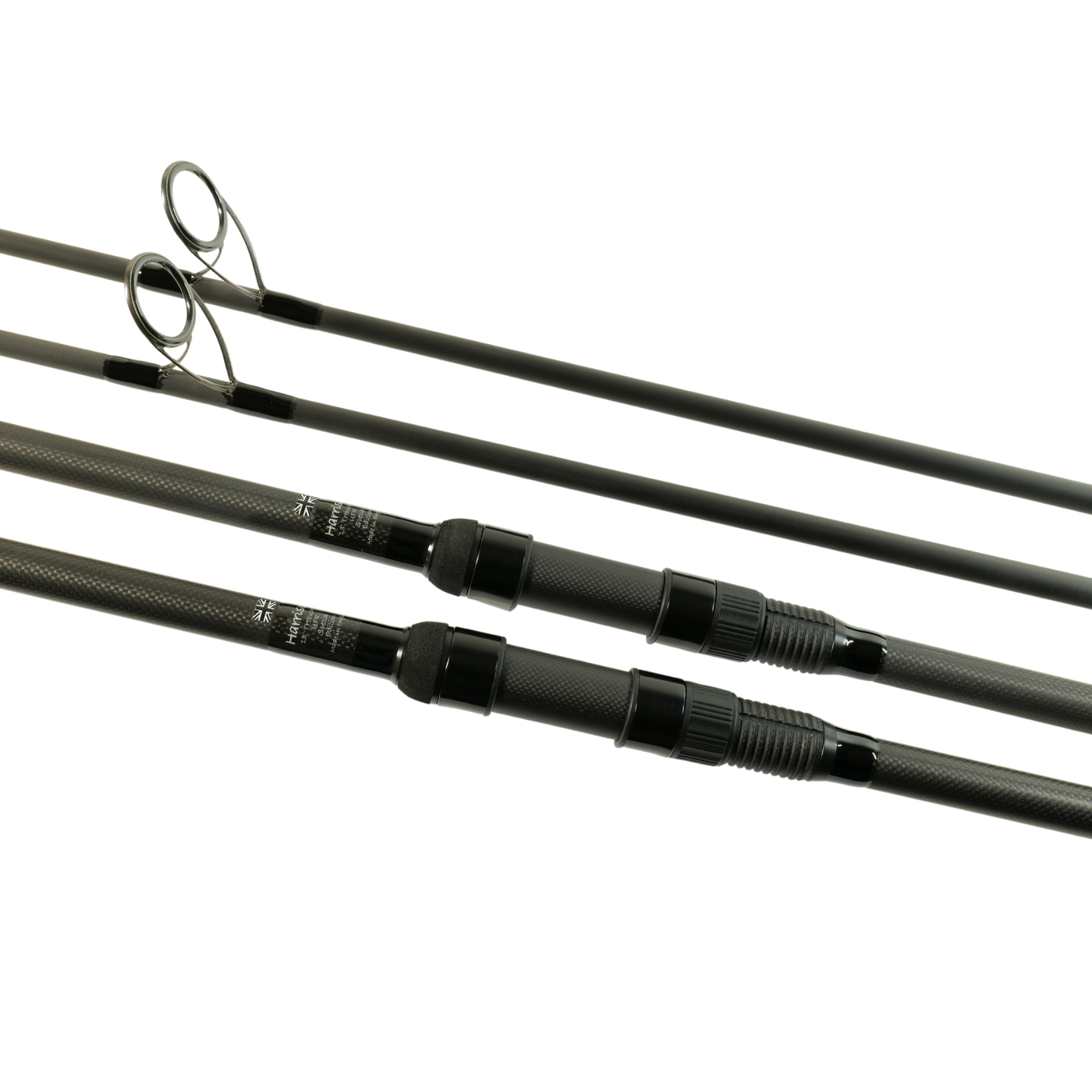 Harrison kaprový prut Trebuchet UFR 13ft 4,3lb All Black, sedlo 1K Carbon, Abbreviated, Kigan ZDZ Gunsmoke 50mm