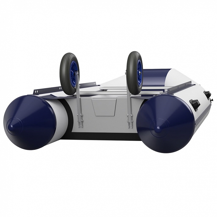 Transportní kolečka na člun ET350 plastové černo/modré