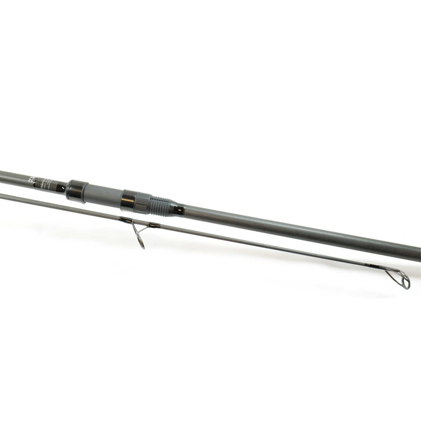 Harrison kaprový prut Aviator Plus Spod 12,6ft 5lb All Black, sedlo 1K Carbon, Abbreviated, Kigan ZDZ Gunsmoke 50mm