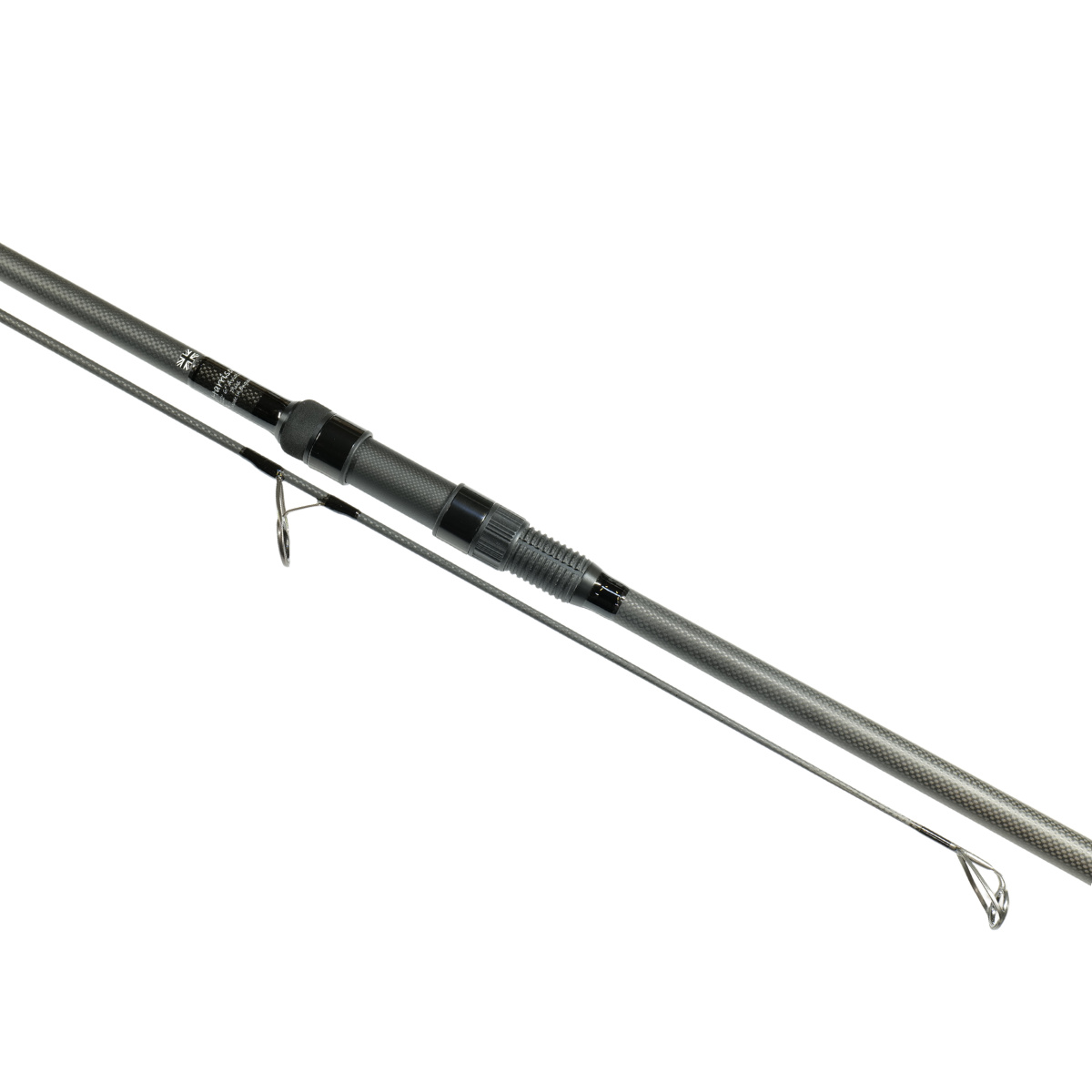 Harrison kaprový prut Aviator Plus 12,6ft 3,5lb All Black, sedlo 1K Carbon, Abbreviated, Kigan ZDZ Gunsmoke 50mm