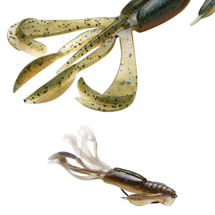 Keitech Gumová nástraha Crazy Flapper 2.8" 7cm 402 Okeechobee Craw (8ks)