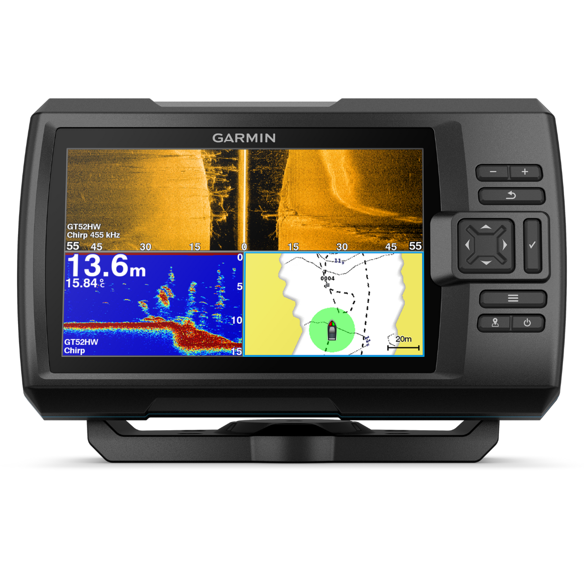 Sonar Garmin Striker Vivid 7sv + sonda GT52HW-TM + Baterie 12Ah + Nabíječka 1,2A