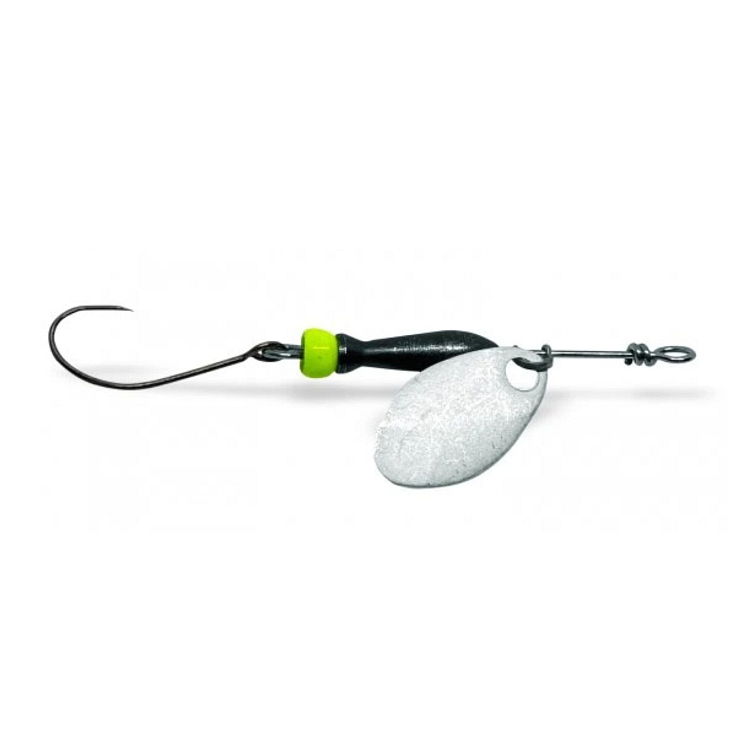 Jigovky Rotační Třpytka Classic Barbless 0 Silver Black/Chartreuse Body