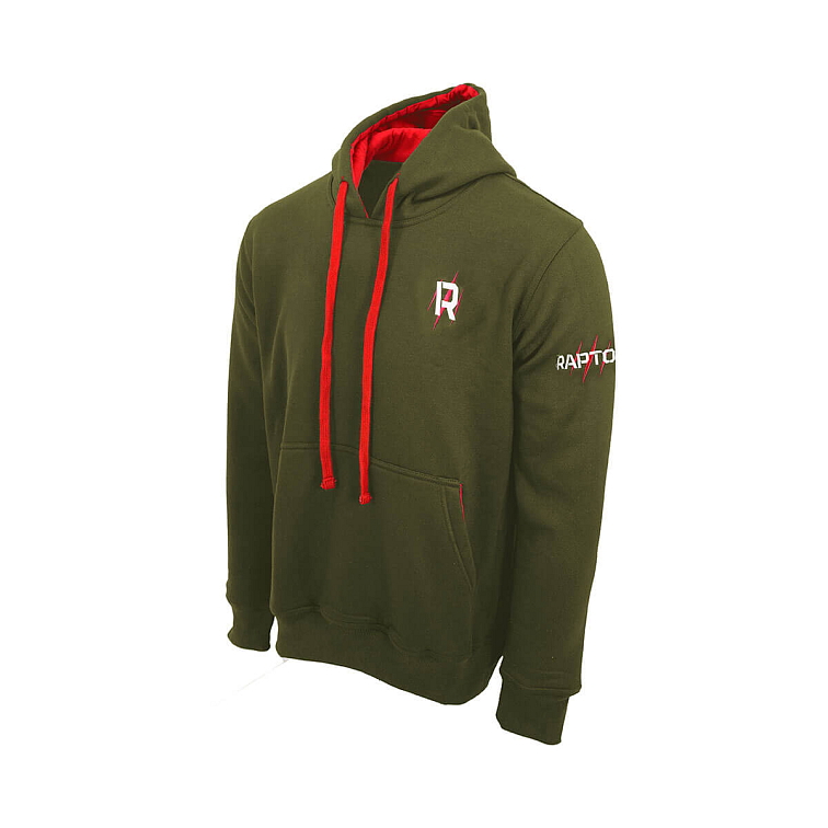 Raptor rybářská mikina s kapucí pánská zelená