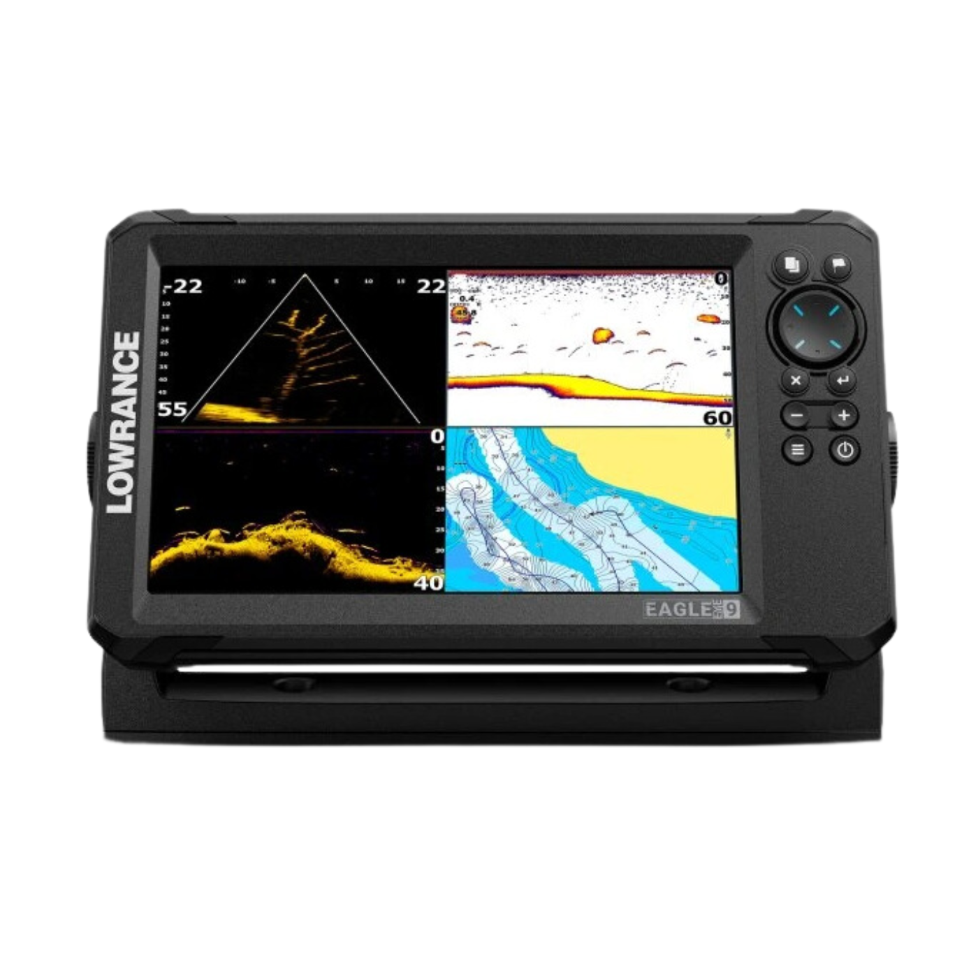 Akční Set Lowrance Sonar Eagle Eye 9 Live Sonda + Baterie 42Ah + Držák Live Sondy Railblaza Hexx 30