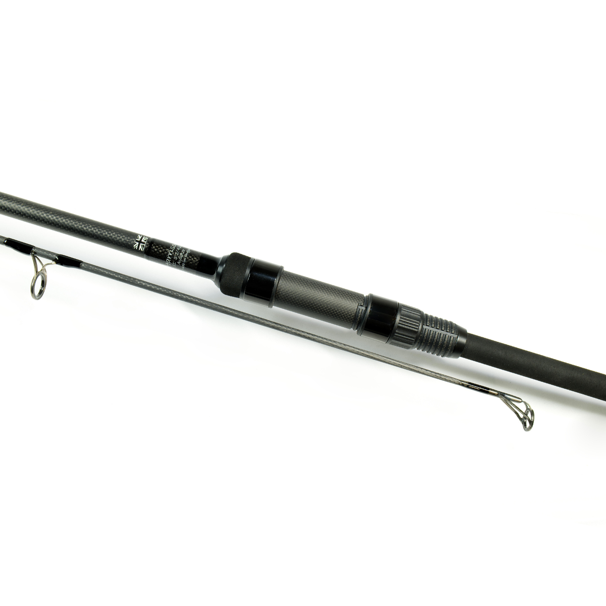 Harrison kaprový prut Aviator 11ft 3,25lb All Black, sedlo 1K Carbon, Kigan ZDZ 40mm Gunsmoke, Fullshrink