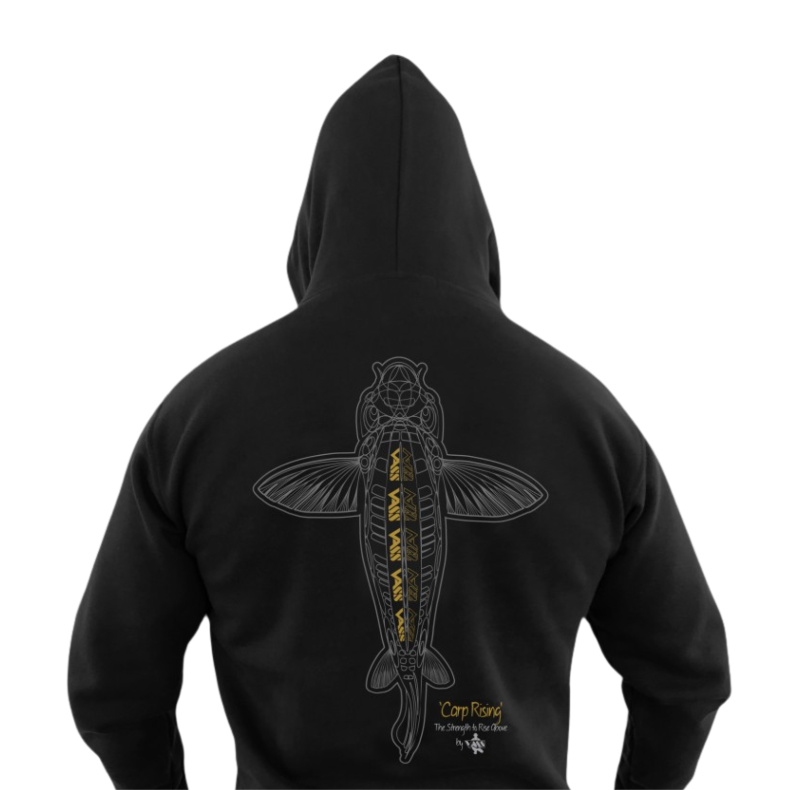 Vass Mikina S kapucí Carp Rising Black