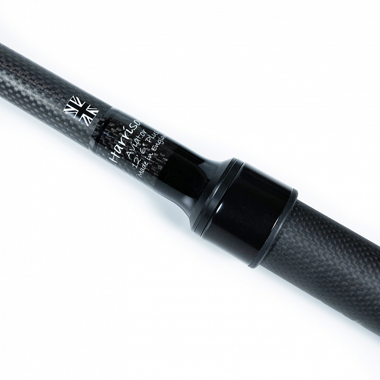 Harrison kaprový prut Aviator Plus 12ft 3lb 6oz All Black, sedlo 1K Carbon, Fullshrink, Kigan 3D 50mm
