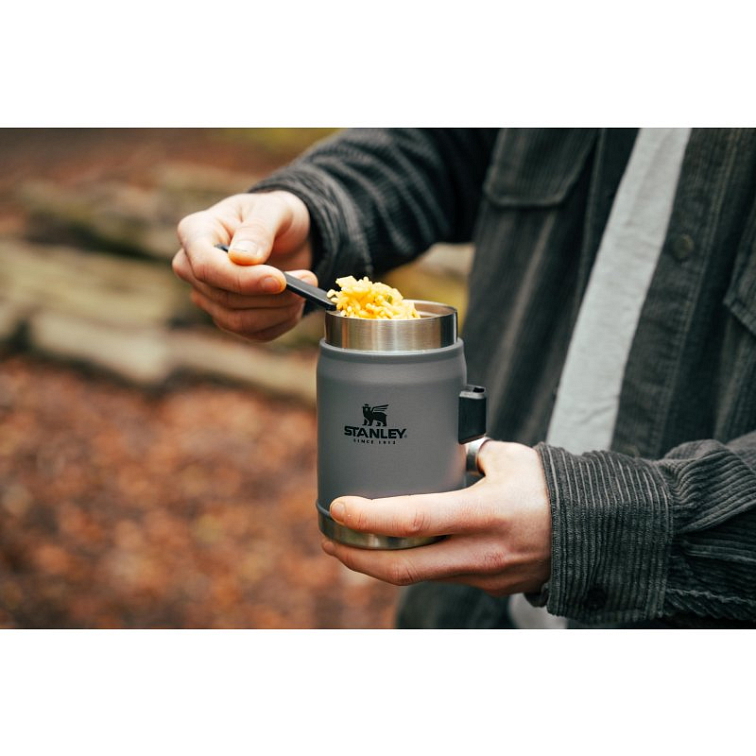 Stanley Termoska Jídelní se lžící tmavě šedá 400ml
