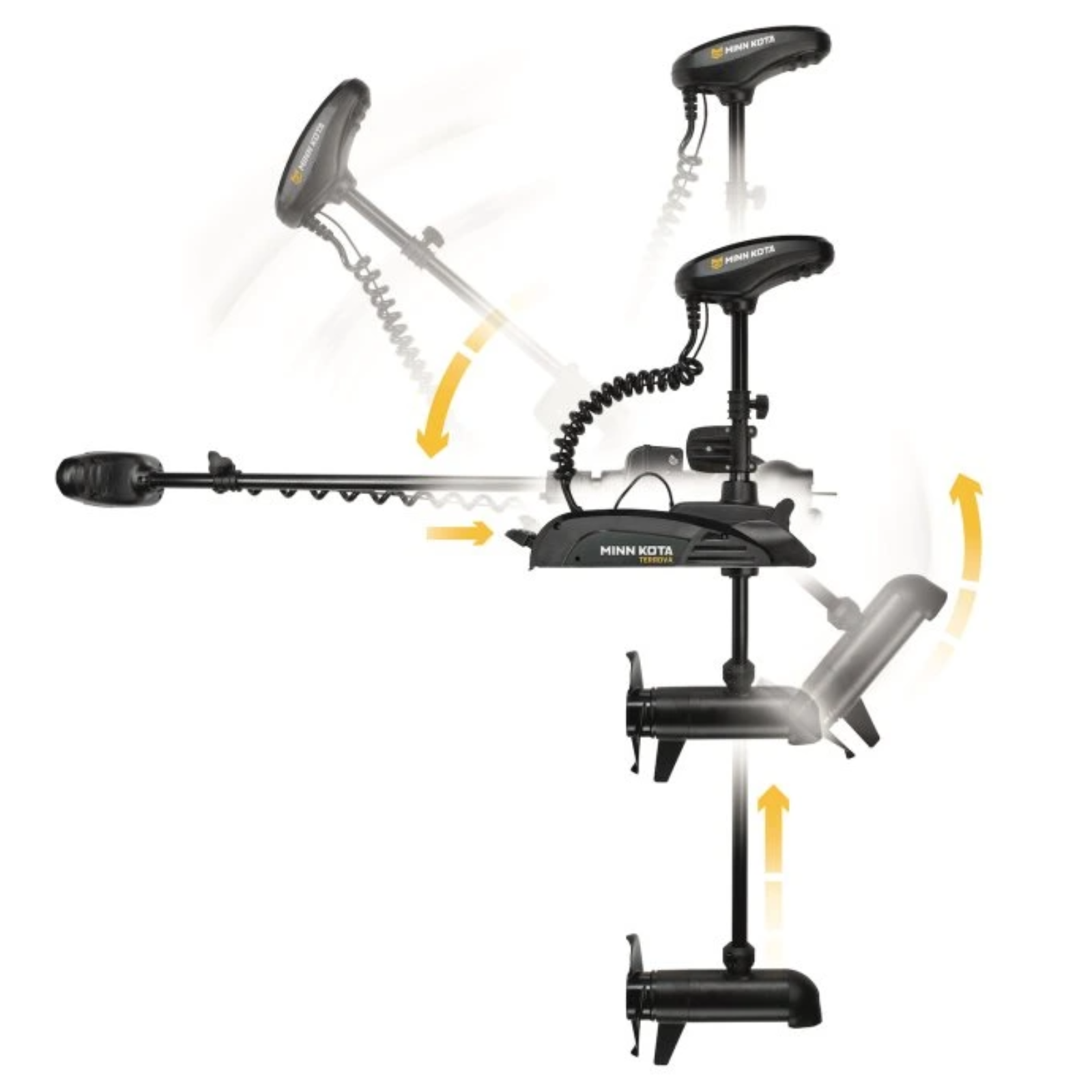 Minnkota Příďový Lodní Elektromotor Terrova 55/WR-54" 137cm 12V Dálkové Ovládání Bez Nožního Pedálu