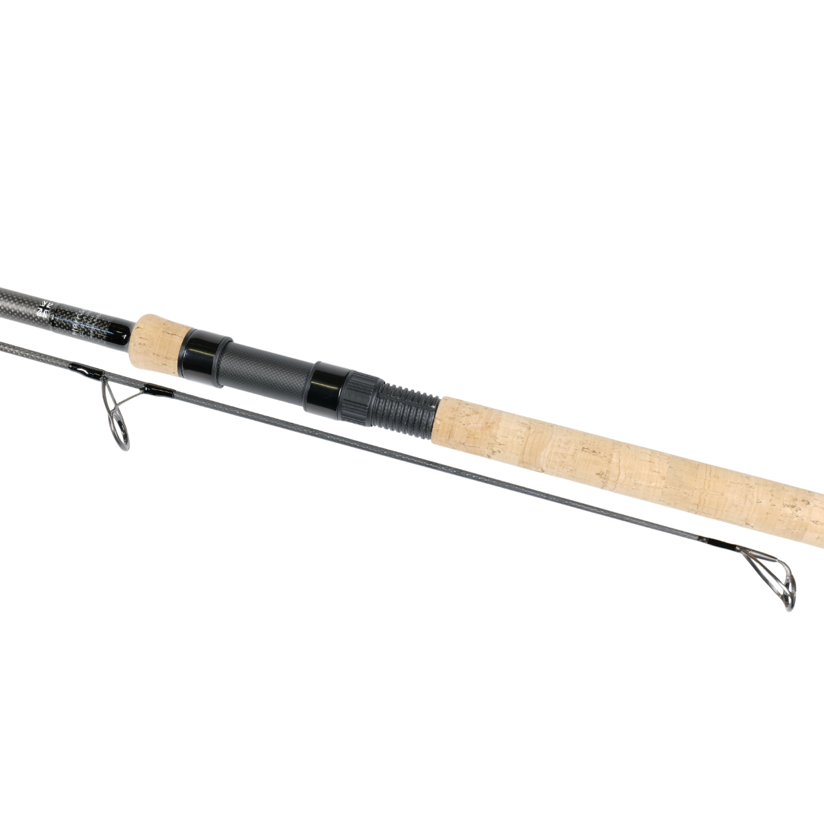 Harrison kaprový prut Aviator Plus 12,6ft 3,5lb All Black, sedlo 1K Carbon, Fullcork, Kigan ZDZ Gunsmoke 50mm