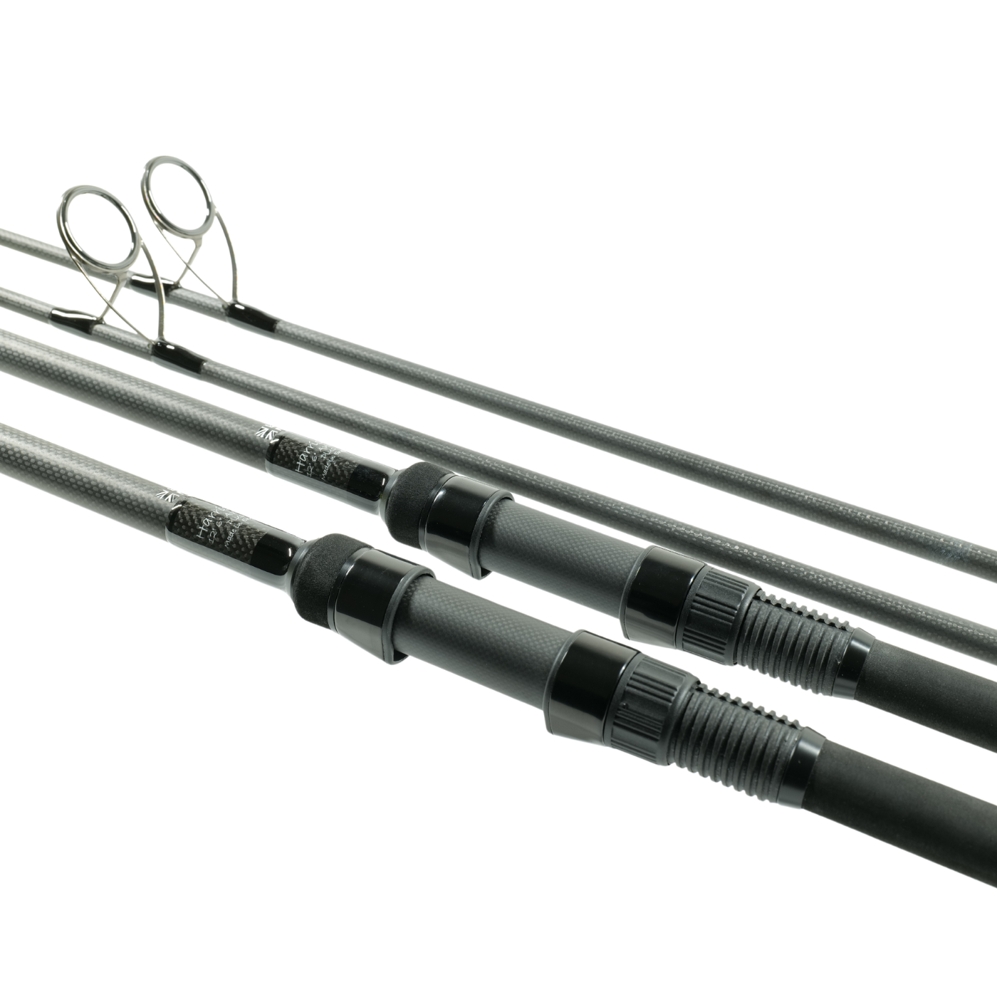 Harrison kaprový prut Aviator Plus 12,6ft 3,5lb All Black, sedlo 1K Carbon, Fullshrink, Kigan ZDZ Gunsmoke 50mm