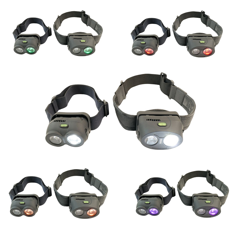 Akční Set RidgeMonkey Čelovka VRH150X Pro USB + Pouzdro Na Čelovku