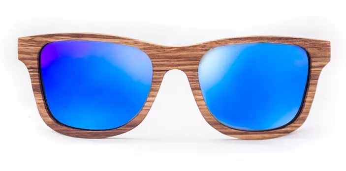 Dřevěné brýle Woodfi Timber Zebrové - zrcadlové