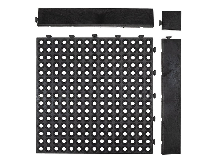 Gumová dlaždice EXTREME DRAINAGE 45 x 45 cm, černá