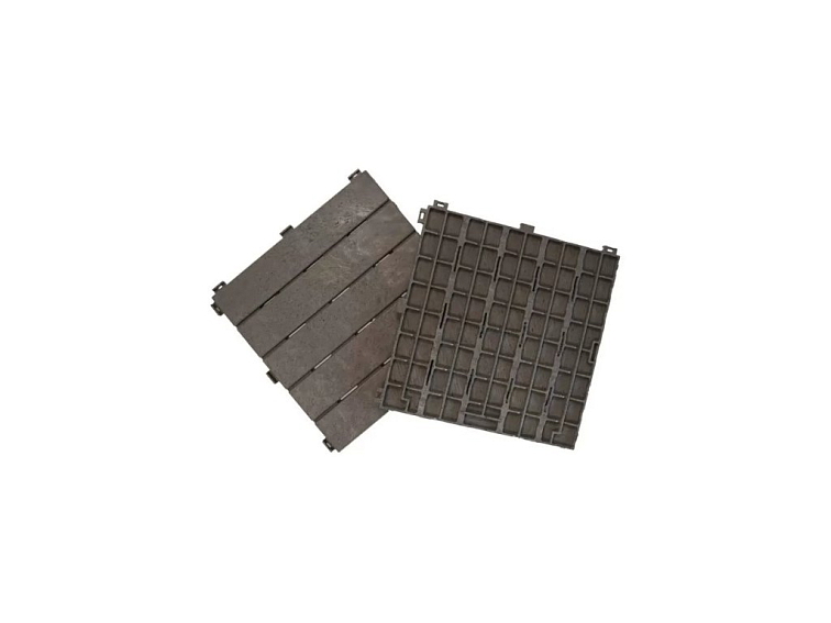Gumová dlaždice NATURAL STONE 30 x 30 cm, hnědá dub