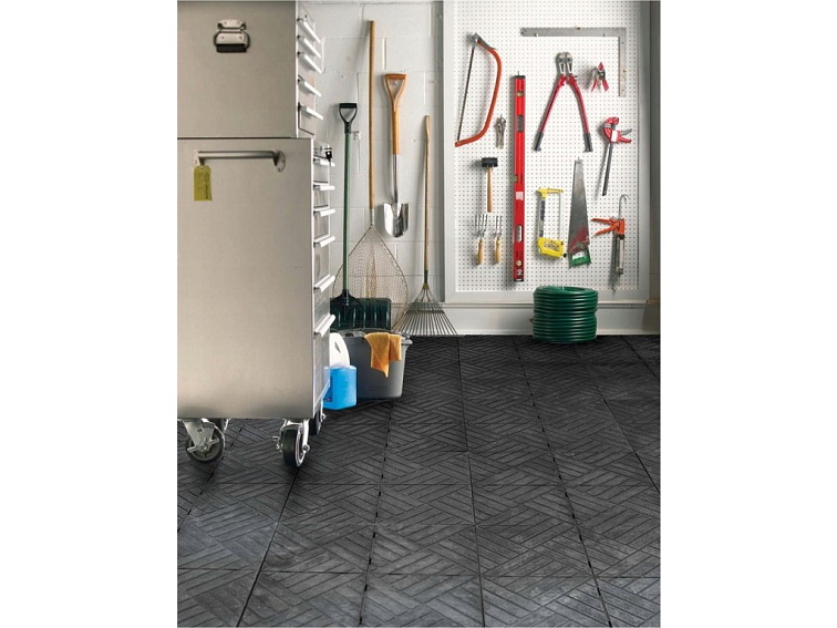 Gumová dlaždice EXTREME SOLID 45 x 45 cm, černá