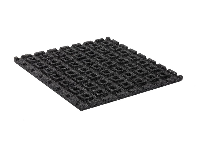Gumová dlaždice MULTY HOME 50 x 50 cm, černá