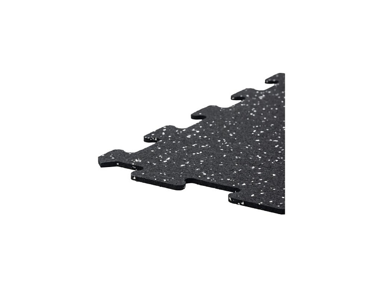 Gumová dlaždice FITNESS TILE 50 x 50 cm, černá