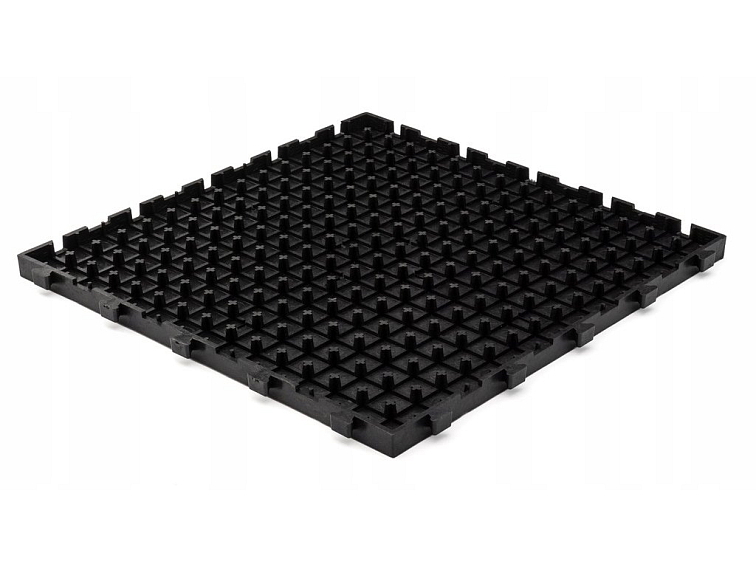Gumová dlaždice EXTREME SOLID 45 x 45 cm, černá