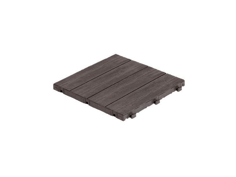 Gumová dlaždice ARISTA Wood 30 x 30 cm, hnědá