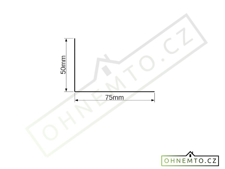 Rohová líšta pro závětrnou lištu RŠ 125