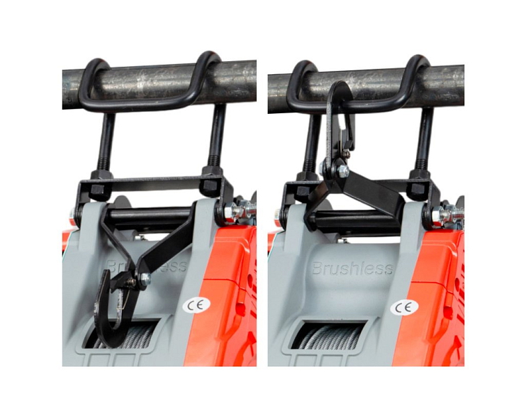 Elektrický průmyslový bezdrátový lanový kladkostroj MW-TOOLS PHS34060R - 340 kg, 60m