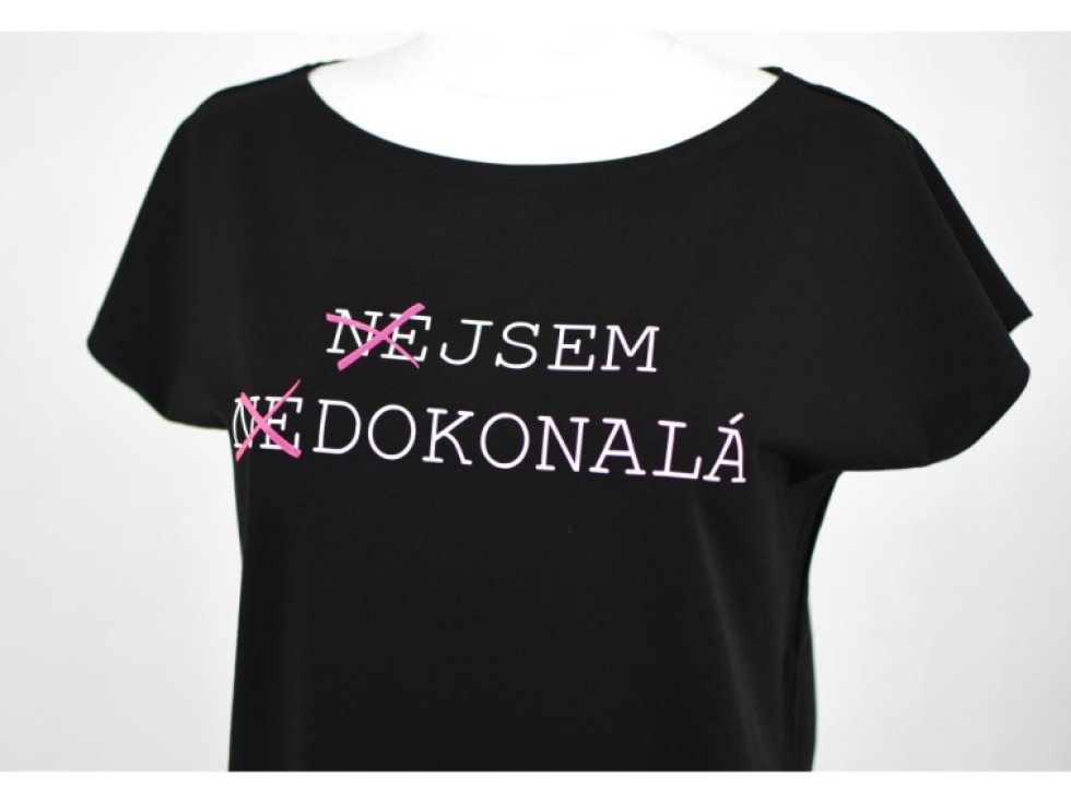 Tričko oversize - černé - dokonalá