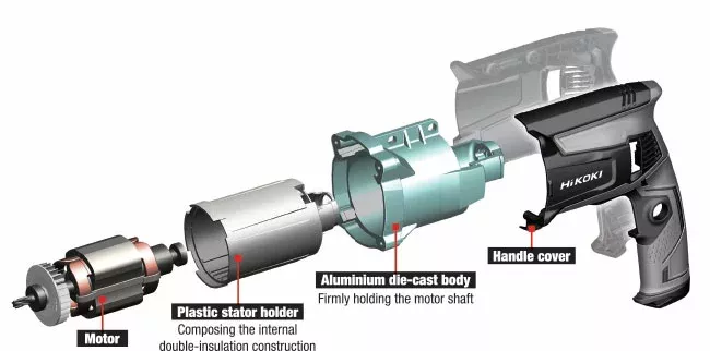HiKOKI (Hitachi) DH45MEYWSZ Kombinované kladivo SDS-Max (1.500W/13,5J) + Kufr