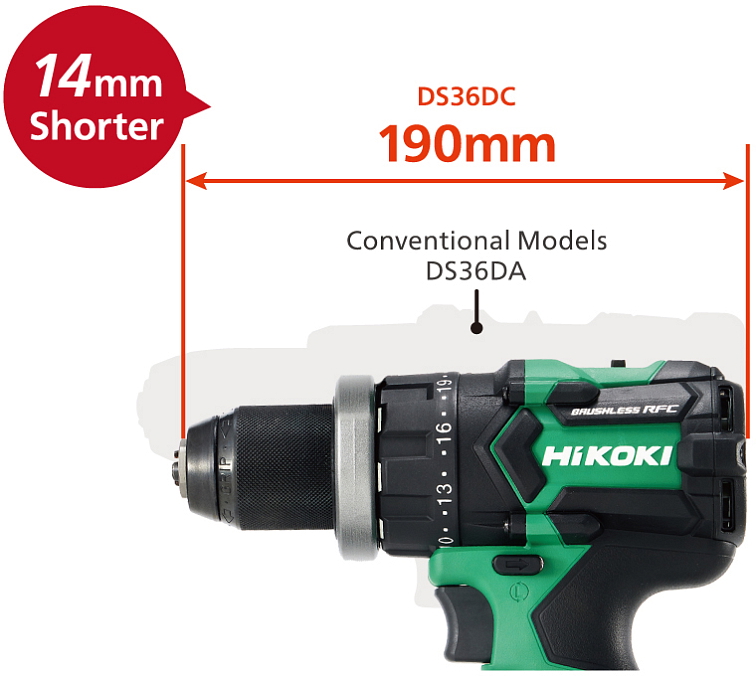HiKOKI (Hitachi) DS36DCW4Z Aku šroubovák (36V/bez aku)