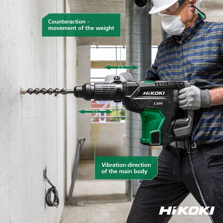 HiKOKI (Hitachi) DH52MAWSZ Vrtací kladivo SDS-Max (1.500W/15,5J)