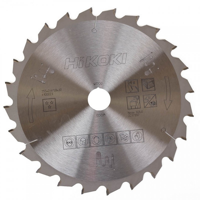 HiKOKI (Hitachi) 4100023 Pilový kotouč na dřevo (255x30) (24zubů)