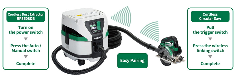 HiKOKI (Hitachi) RP3608DBW4Z Aku vysavač (36V/bez aku)