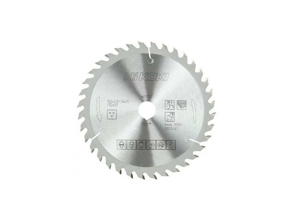 HiKOKI (Hitachi) 752415 Pilový kotouč na dřevo (165x20) (36zubů)