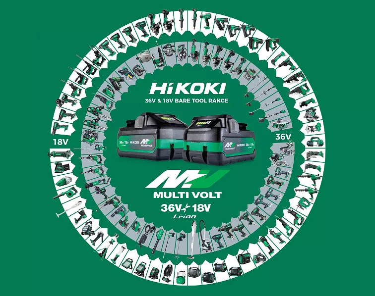HiKOKI (Hitachi) G3613DVEW2Z Aku úhlová bruska (36V/bez aku/125mm) + HitBox