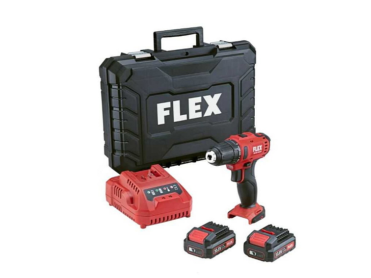 FLEX DD 2G 10.8-LDBC Aku vrtací šroubovák (10,8V/2x2,5Ah/34Nm) 516155