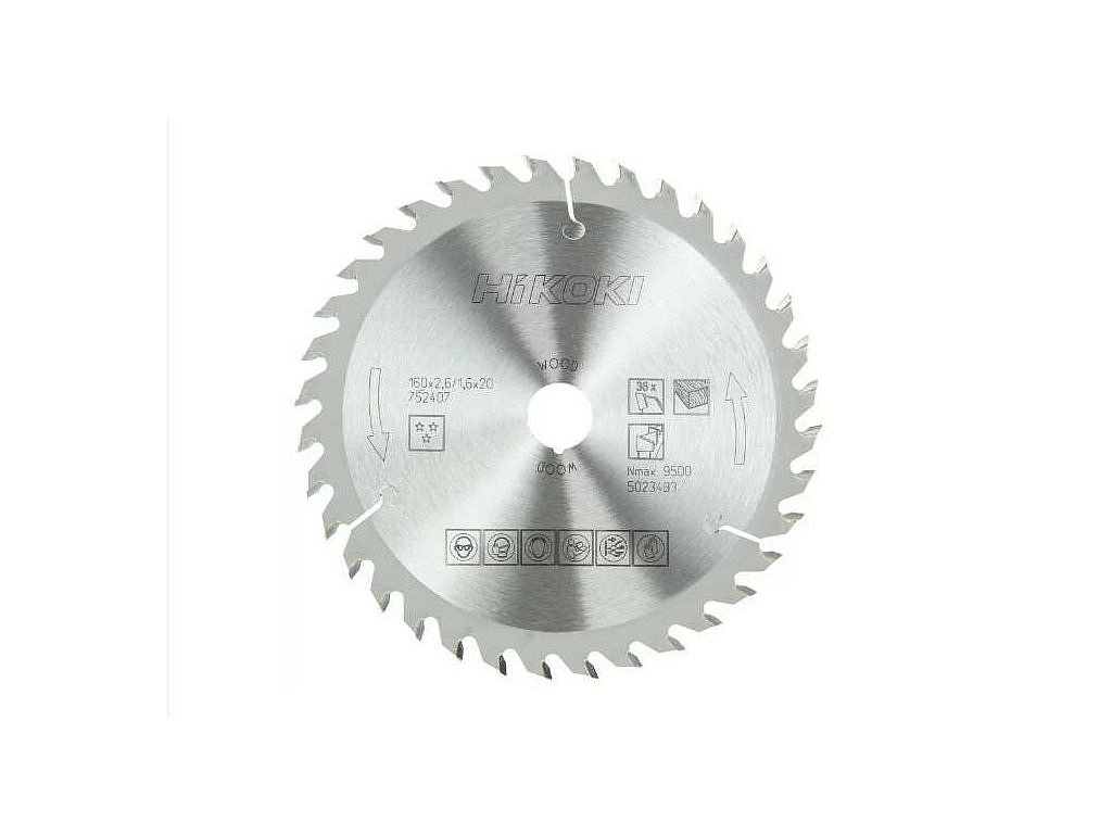 HiKOKI (Hitachi) 752414 Pilový kotouč na dřevo (165x20) (18zubů)