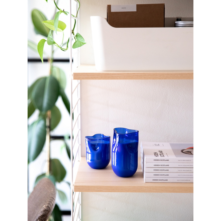 Svíčka organická modrá velká