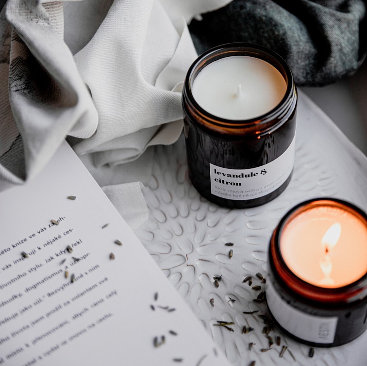 Sójová svíčka Levandule & citron