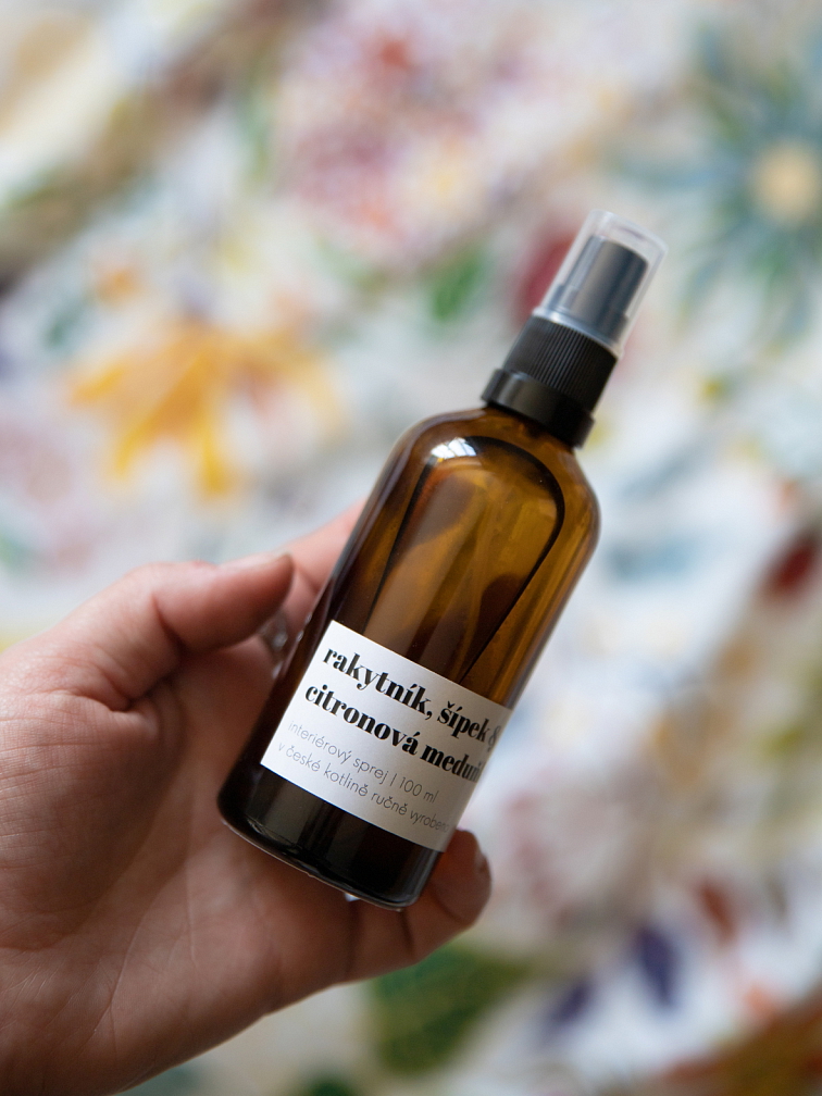 Interiérový sprej Rakytník, šípek & citronová meduňka