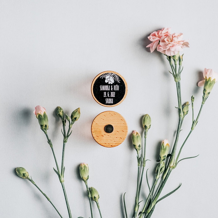 Svadobné oznámenie - Čiernobiela