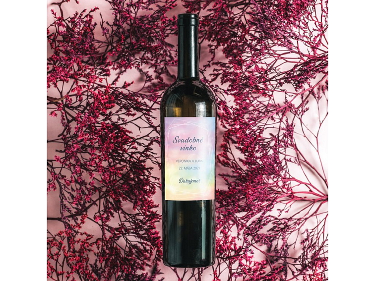 Svadobné oznámenie - Farebná dúha