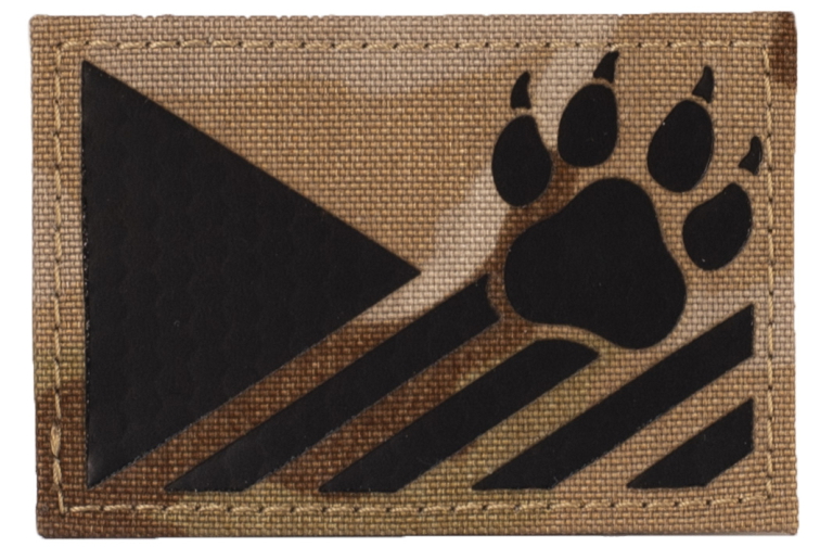 Nášivka - IR vlajka ČR K9 Laser Cut