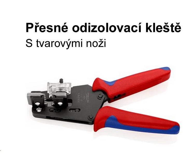 Přesné odizolovací kleště KNIPEX na solární kabel 1,5/2,5/4/6 mm2