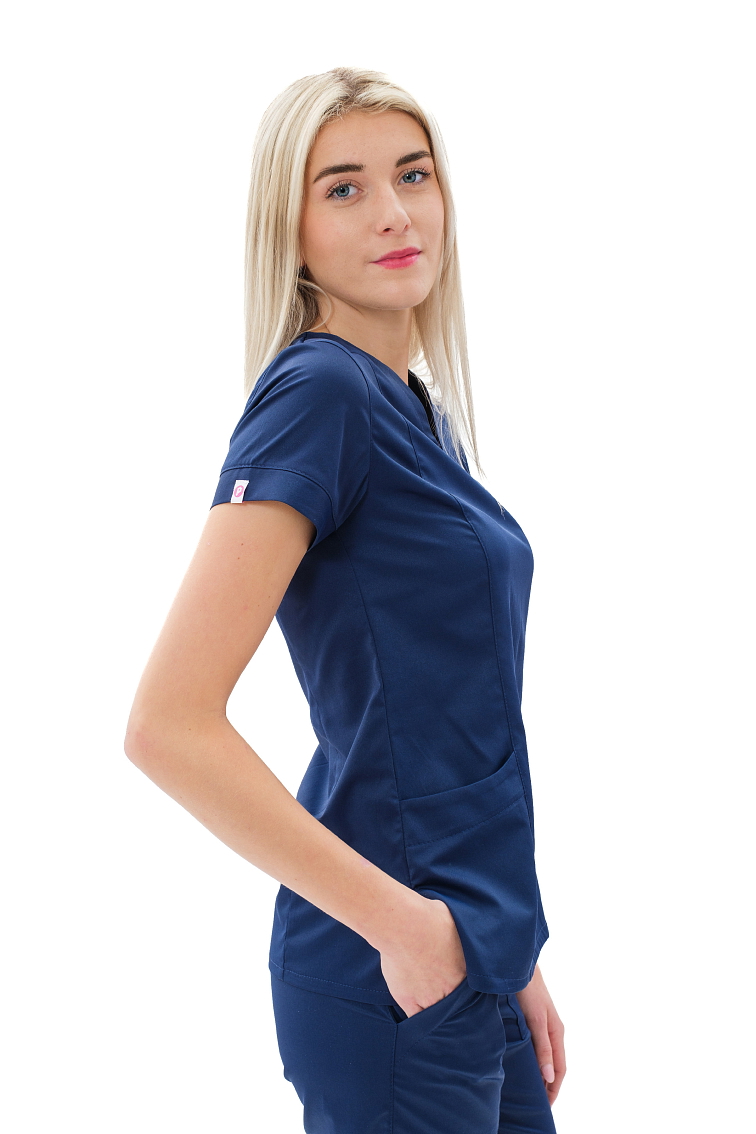 Zdravotnícka košeľa VIKY Navy modrá