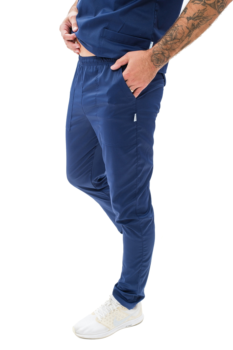 Zdravotnícke nohavice GEJZA SATTÉ Regular Navy modrá