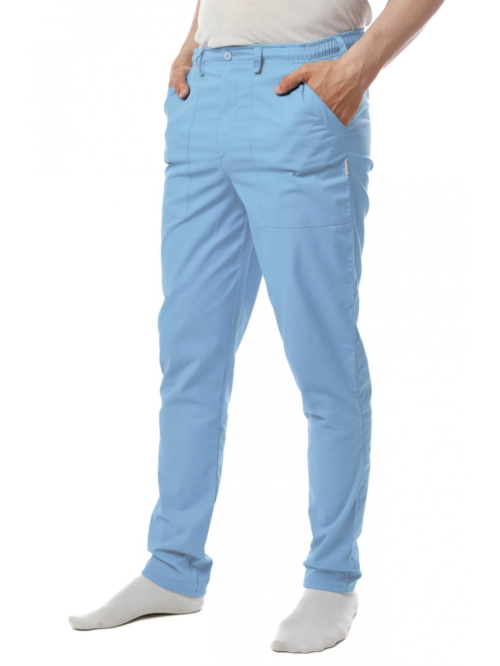 Zdravotnícke nohavice OTO SATTÉ Regular Bledomodrá