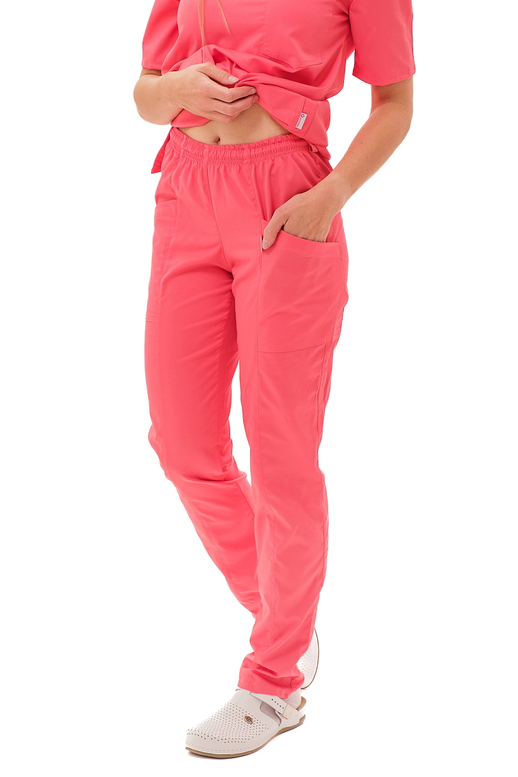 Zdravotnícke nohavice SISI SATTÉ Slim Coral