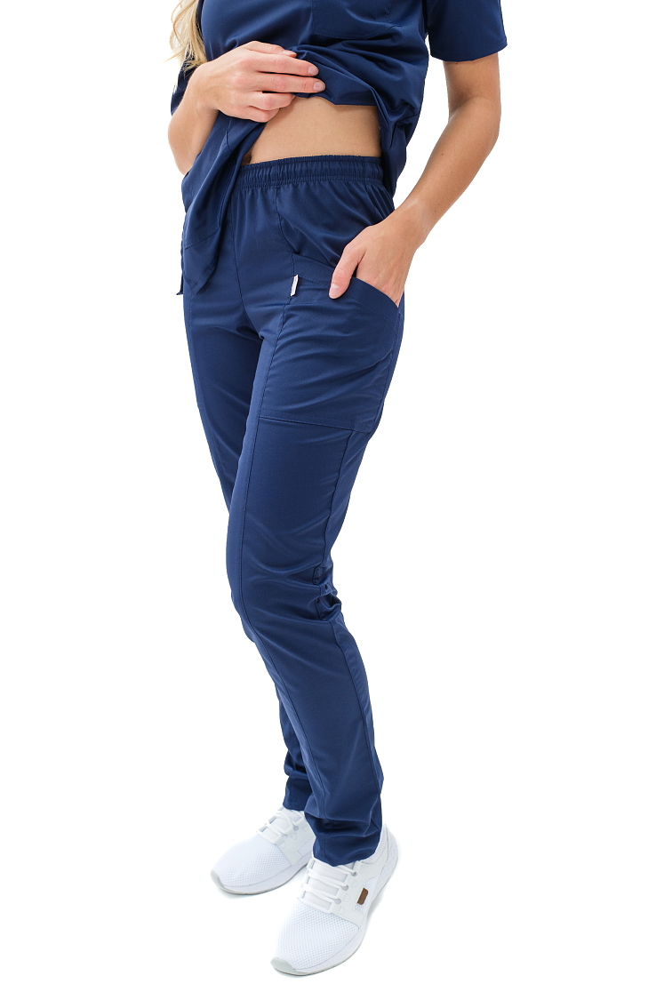 Zdravotnícke nohavice SISI SATTÉ Slim Navy modrá